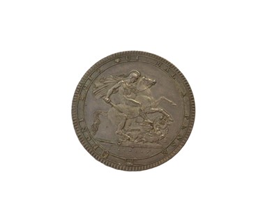 Lot 404 - G.B. - George III silver Crown 1818 LIX (N.B. Some minor field marks) otherwise EF (1 coin)