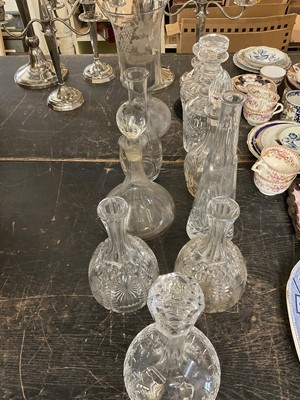 Lot 200 - Group of cut glass decanters