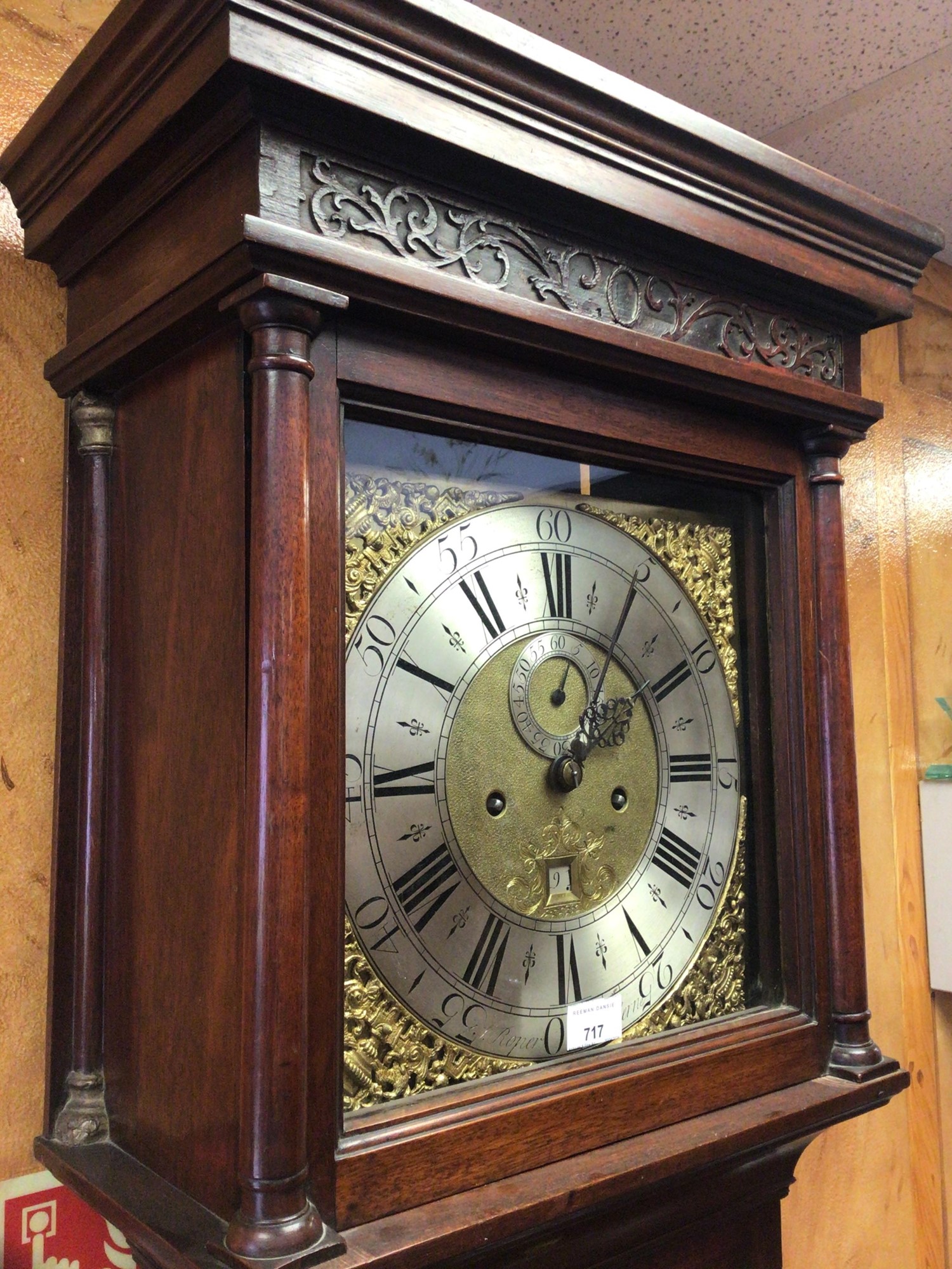 Sam Roper 1880 Lot 717 - Mid 18th century 8 day longcase clock by