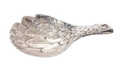 Lot 299 - Rare eagle's head silver caddy spoon by Joseph Wilmore