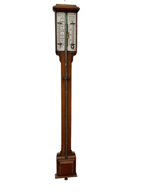 Lot 255 - Victorian Negretti and Zambra stick barometer