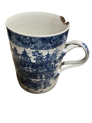 Lot 133 - 18th century Chinese export tankard of massive proportions