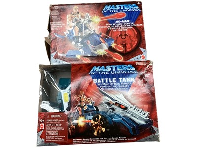 Lot 1873 - Mattel Masters of the Universe Battle Tank & He-Man War Whale Vehicle & Matchbox Armoured Cruiser (3)