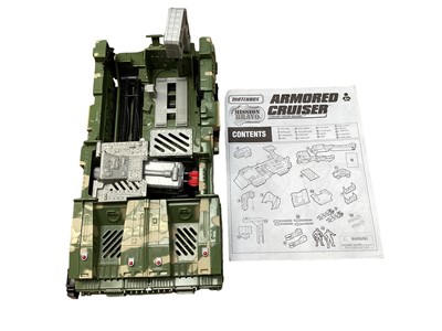 Lot 1873 - Mattel Masters of the Universe Battle Tank & He-Man War Whale Vehicle & Matchbox Armoured Cruiser (3)