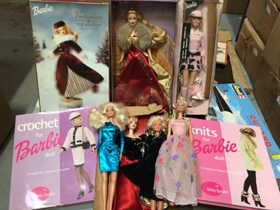 Lot 327 - Group of 2000s Barbie dolls, some boxed, various clothing, together with other toys and games