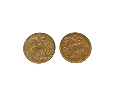 Lot 452 - G.B. - Gold Sovereigns Edward VII 1908 AVF & 1909 VF (2 coins)