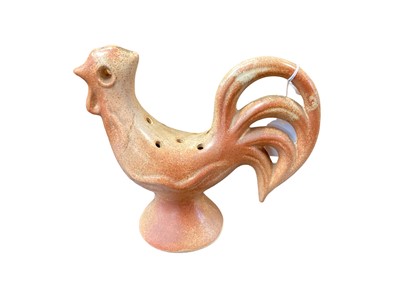 Lot 81 - French salt glazed Pottery cockerel