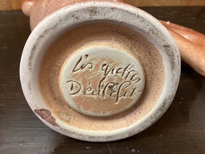 Lot 81 - French salt glazed Pottery cockerel