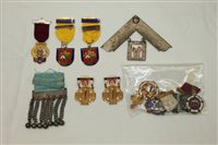 Lot 3507 - Selection of Masonic Jewellerys - including...