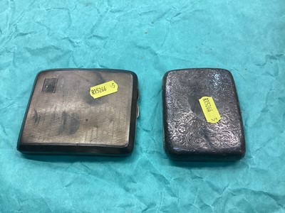 Lot 1119 - Two silver cigarette cases