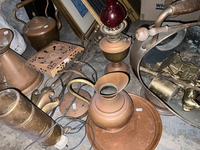 Lot 219 - Collection of antique copper and metal ware