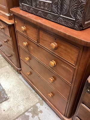 Lot 1383 - Victorian mahogany chest of drawers