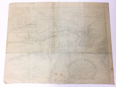 Lot 841 - 1759 siege of Quebec map