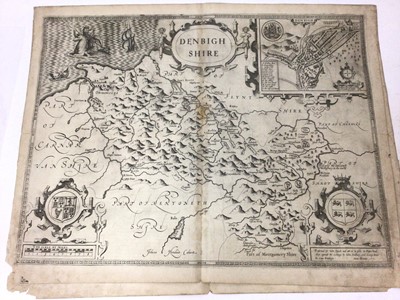 Lot 842 - Collection of John Speed Welsh maps, all circa 1627