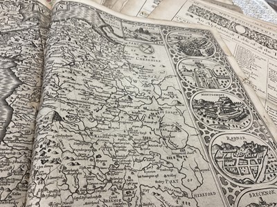 Lot 842 - Collection of John Speed Welsh maps, all circa 1627