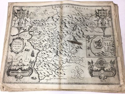 Lot 842 - Collection of John Speed Welsh maps, all circa 1627