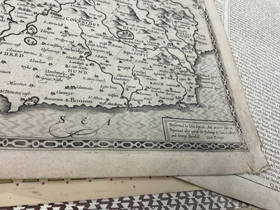 Lot 842 - Collection of John Speed Welsh maps, all circa 1627