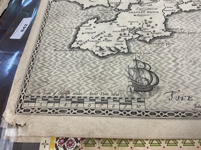 Lot 842 - Collection of John Speed Welsh maps, all circa 1627