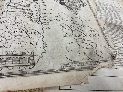 Lot 842 - Collection of John Speed Welsh maps, all circa 1627