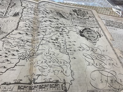 Lot 842 - Collection of John Speed Welsh maps, all circa 1627