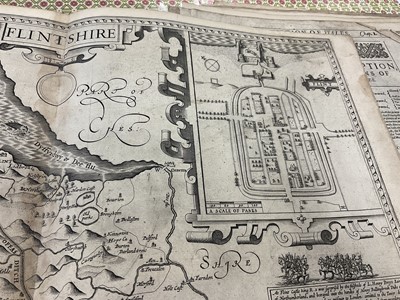 Lot 842 - Collection of John Speed Welsh maps, all circa 1627