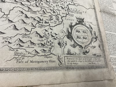 Lot 842 - Collection of John Speed Welsh maps, all circa 1627