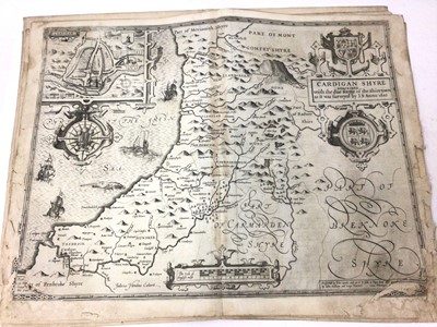 Lot 842 - Collection of John Speed Welsh maps, all circa 1627