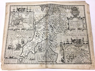 Lot 842 - Collection of John Speed Welsh maps, all circa 1627