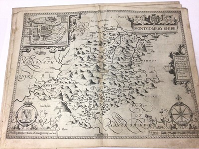 Lot 842 - Collection of John Speed Welsh maps, all circa 1627