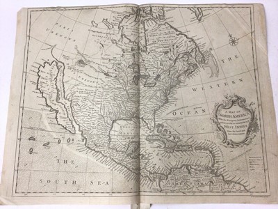 Lot 848 - R W Seale, 18th century engraved map of North America and West Indies and another