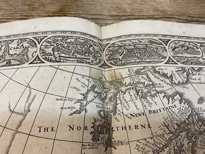 Lot 844 - John Speed - 17th century engraved Map of America, dated 1626 (but 1676