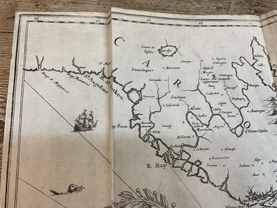 Lot 845 - John Ogilby - rare engraved Map of Carolina, 1672