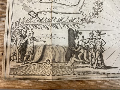 Lot 845 - John Ogilby - rare engraved Map of Carolina, 1672