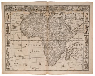 Lot 837 - John Speed 17th century engraved map of Africa