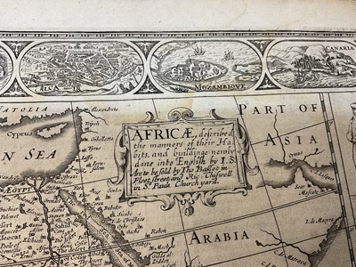 Lot 837 - John Speed 17th century engraved map of Africa