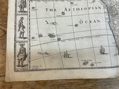 Lot 837 - John Speed 17th century engraved map of Africa