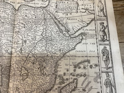 Lot 837 - John Speed 17th century engraved map of Africa