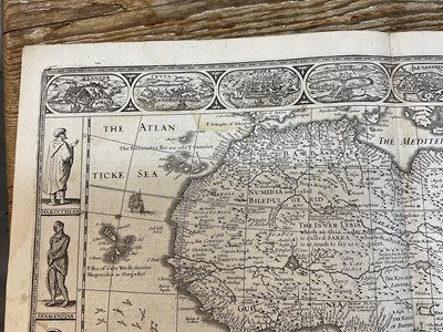 Lot 837 - John Speed 17th century engraved map of Africa