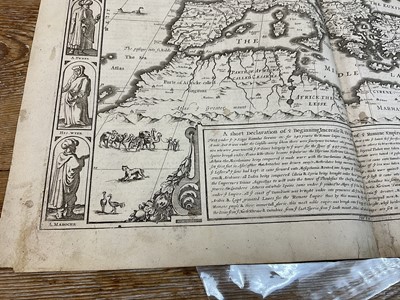 Lot 838 - John Speed 17th century engraved map of The Romane Empire