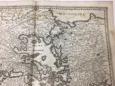 Lot 839 - John Speed 17th century engraved map of Greece