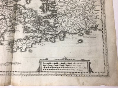 Lot 839 - John Speed 17th century engraved map of Greece