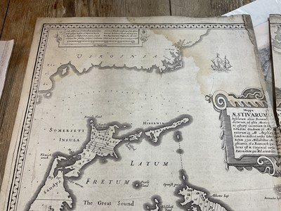 Lot 836 - John Speed, 17th century engraved map of Bermuda