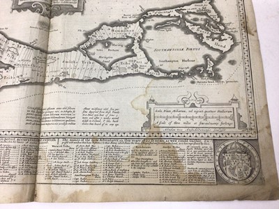 Lot 836 - John Speed, 17th century engraved map of Bermuda