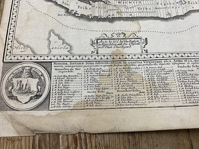 Lot 836 - John Speed, 17th century engraved map of Bermuda