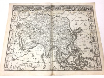 Lot 832 - John Speed - 17th century engraved map of Asia