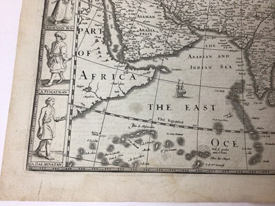 Lot 832 - John Speed - 17th century engraved map of Asia