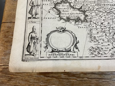 Lot 834 - John Speed - 17th century engraved map of Tartary