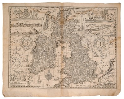 Lot 840 - John Speed -17th century engraved map of British Isles
