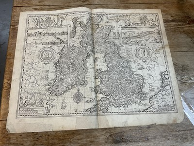 Lot 840 - John Speed -17th century engraved map of British Isles