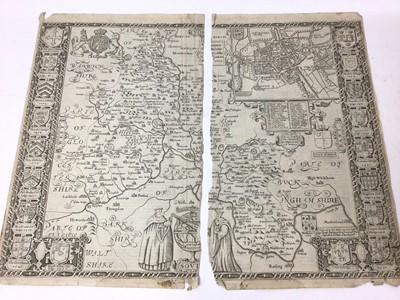 Lot 849 - Group of 17th century engraved maps by Speed